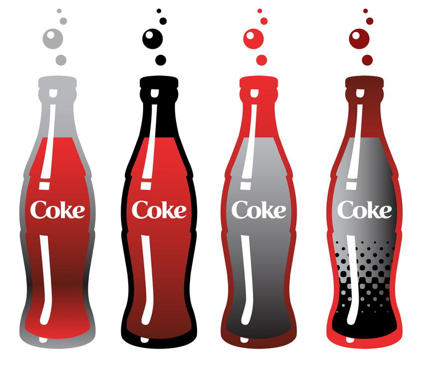 Coke Bottle Pop Art – Free Coca-Cola Vector Illustrations | Coca-Cola